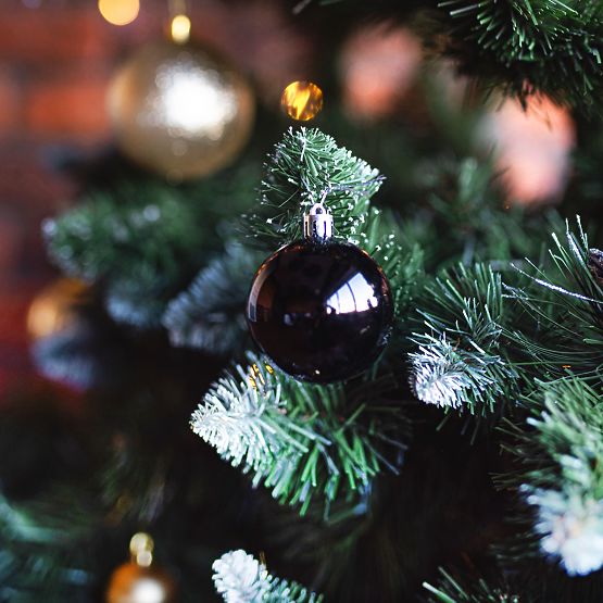 ČERNÉ VÁNOČNÍ KOULE 100KS KL-21X04