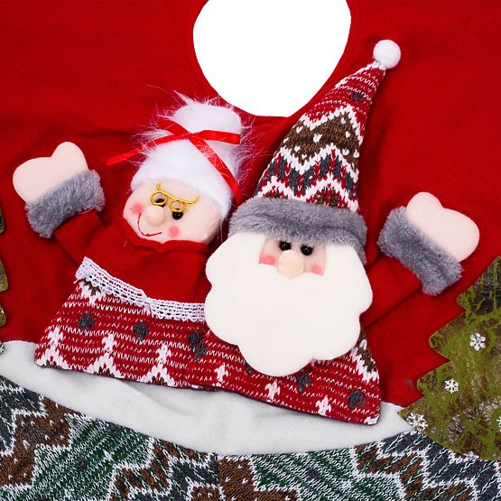 Červená podložka pod stromeček YX22025 80 cm