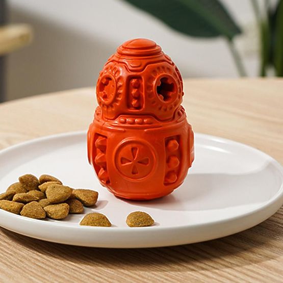 Červená žvýkací míč pro psy PJ-046