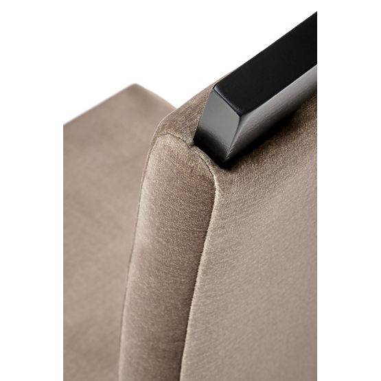 CLARION 2 židle černá / čalounění: MONOLITH 09 (tmavě hnědá) 