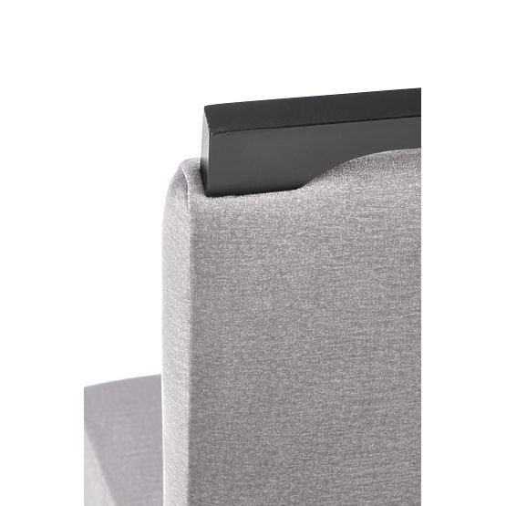 CLARION 2 židle černá / potah: MONOLITH 85 (popel) (1p=2ks)