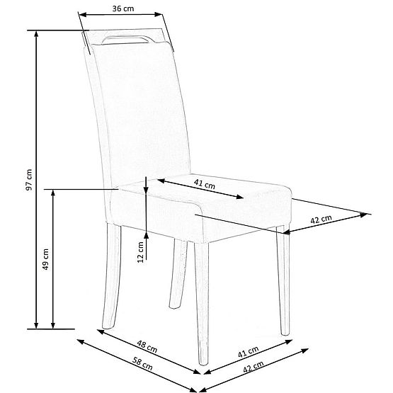 CLARION židle dub medový / potah: RIVIERA 91 (1p=2ks)