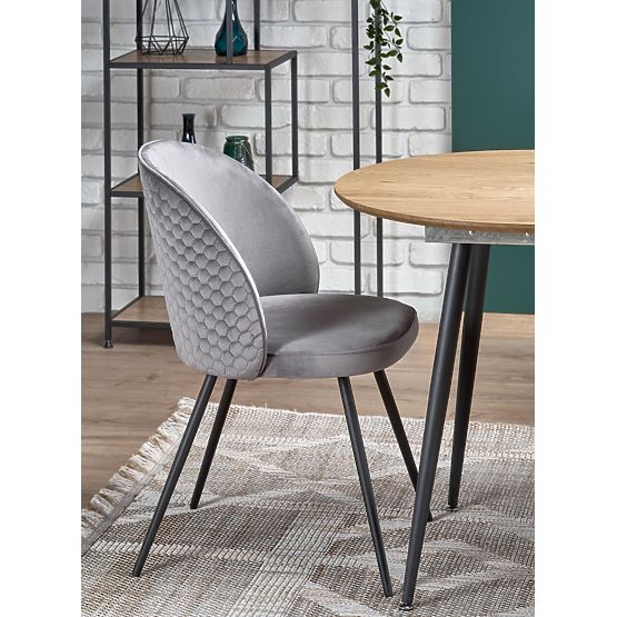 COLORADO rozkládací stůl, deska - zlatý dub, rám - černý 