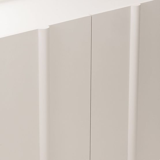 Čtyřdveřová komoda Moss kašmírová, zaoblená