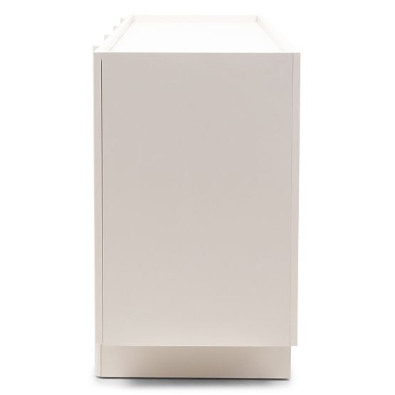 Čtyřdveřová komoda Moss kašmírová, zaoblená