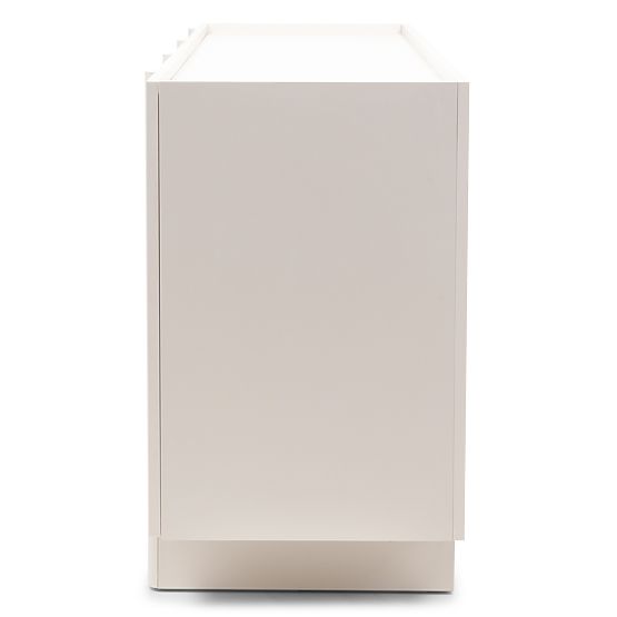 Čtyřdveřová komoda Moss kašmírová, zaoblená