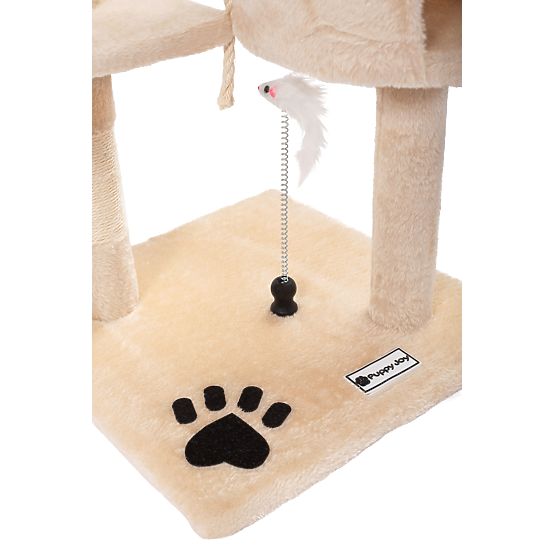 Čtyřúrovňové škrabadlo pro kočky Béžové PJ-042 85 cm