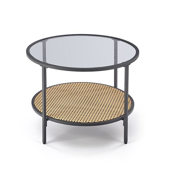 DAKOTA konferenční stolek kouřový / přírodní 