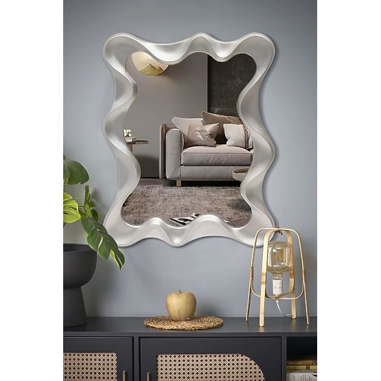 DECO nástěnné zrcadlo, stříbrné antické (1p=1ks)