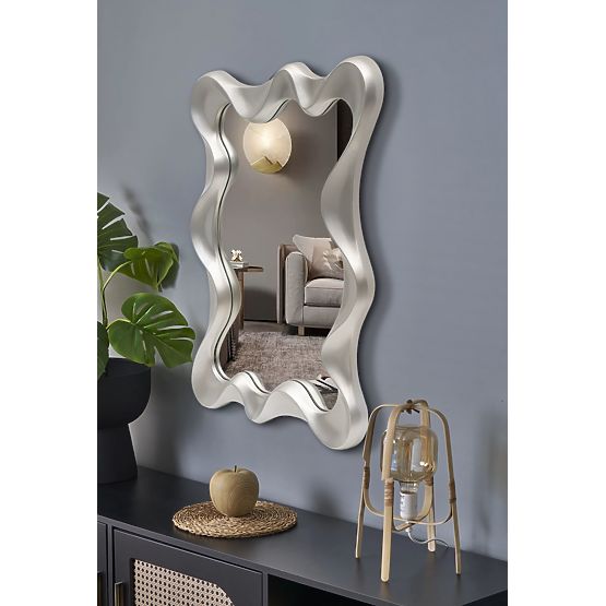 DECO nástěnné zrcadlo, stříbrné antické (1p=1ks)