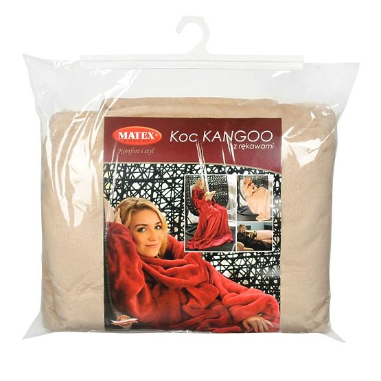 Deka CASHMERE TOUCH s rukávy - 150 x 210 cm (béžová)