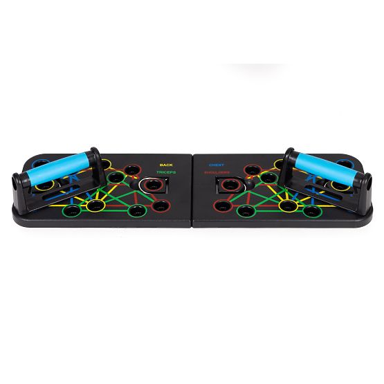 Deska na cvičení s úchyty na kliky sada 25v1