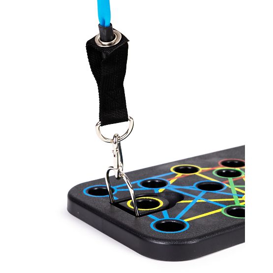 Deska na cvičení s úchyty na kliky sada 25v1