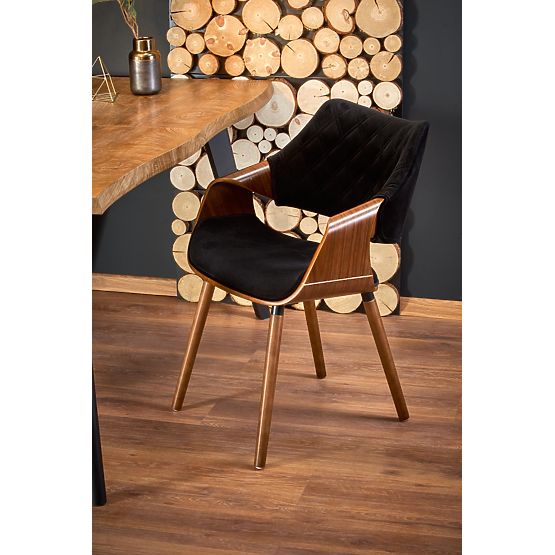 DICKSON rozkládací stůl 120-180/80 cm, deska - přírodní, nohy - černé 