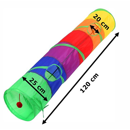Dlouhý tunel pružina hračka pro kočku FIGARO