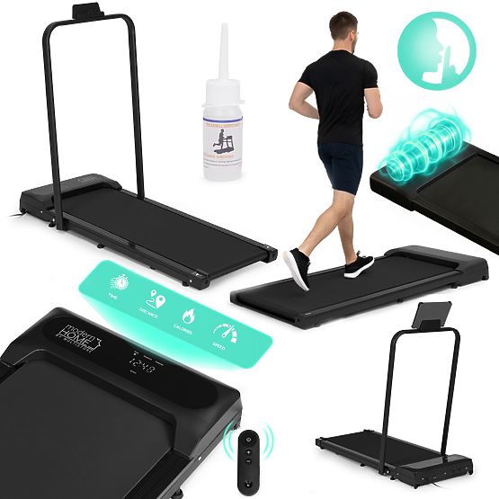 Domácí běžecký pás s elektrickým držákem walking pad tréninkový pod stůl 10 km/h ModernHome