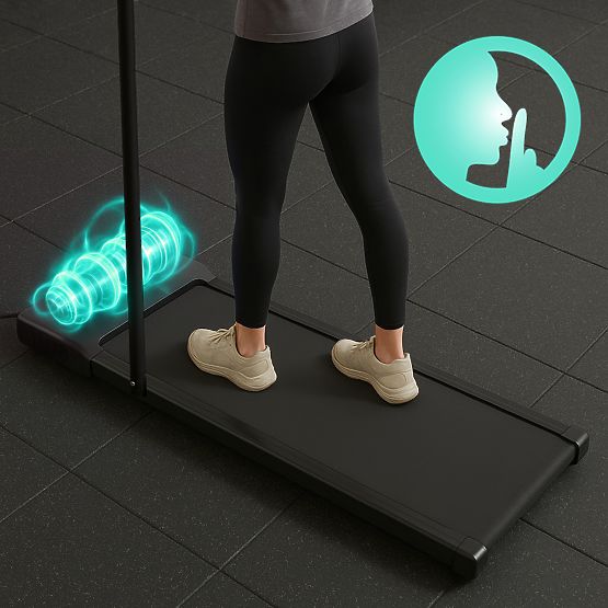 Domácí běžecký pás s elektrickým držákem walking pad tréninkový pod stůl 10 km/h ModernHome