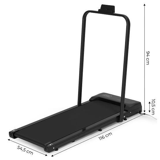 Domácí běžecký pás s elektrickým držákem walking pad tréninkový pod stůl 10 km/h ModernHome