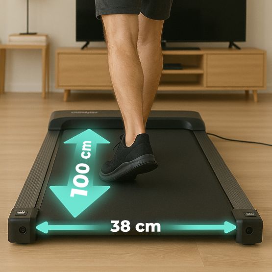 Domácí elektrický běžecký pás walking pad pod stůl 6 km/h ModernHome