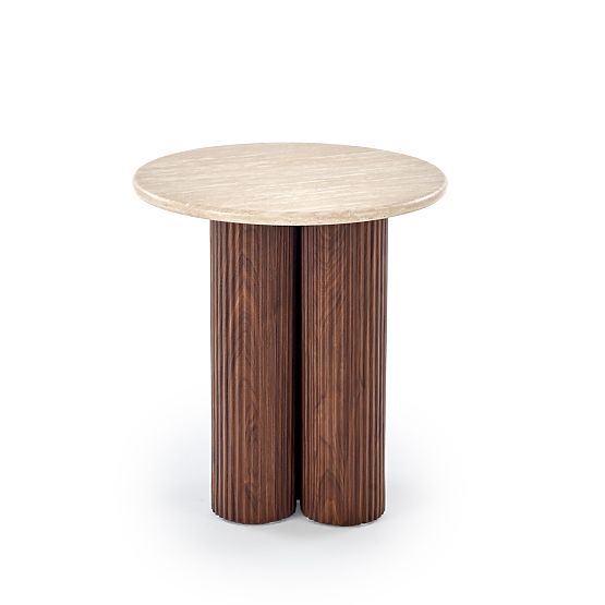 DOROTEA_S konferenční stolek travertin / ořech (2p=1ks)