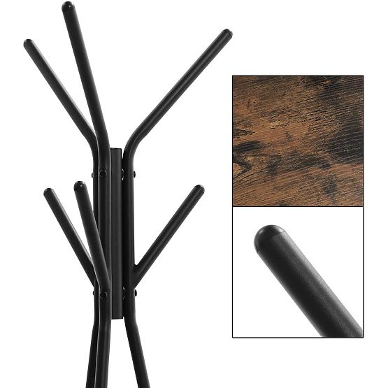 Dřevěný podlahový stojan na oblečení LOFT