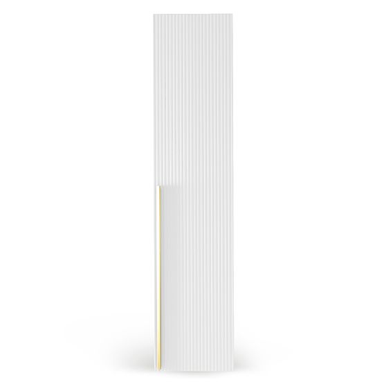 Dveře ke skříni Neroli, 45,6 cm, jednoduché drážky, bílá