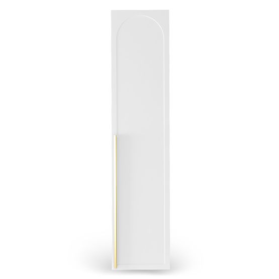 Dveře ke skříni Neroli, 45,6 cm, obloukový panel, bílý, pravý