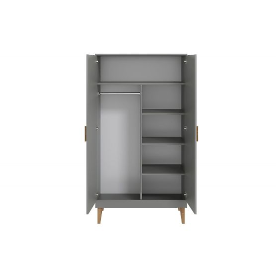 Šatní skříň KUBI - bílá