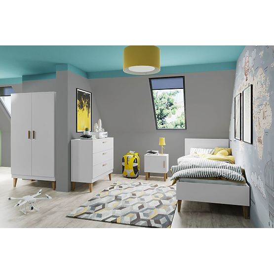 Šatní skříň KUBI - bílá