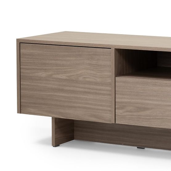 Dvoudveřová TV skříňka s šuplíkem Kanso, perlový dub