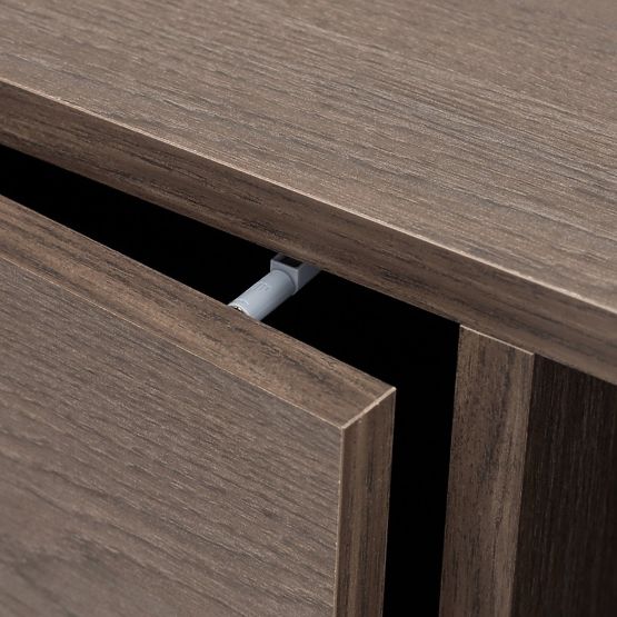 Dvoudveřová TV skříňka se zásuvkou Kanso, Dub Baltic Storm