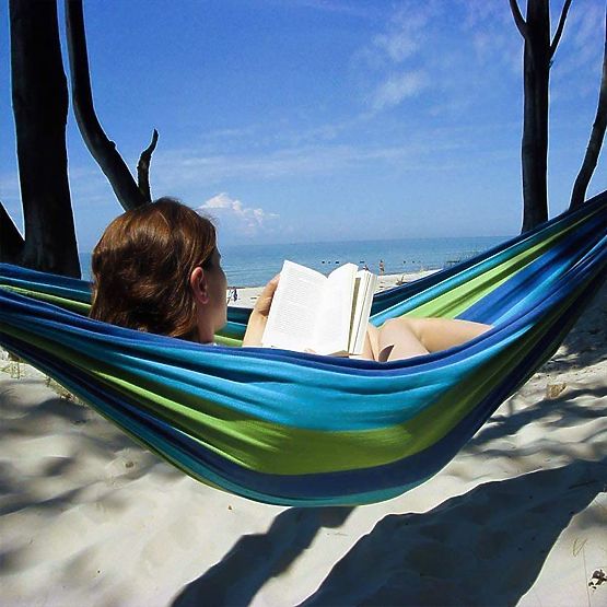 Dvouosobová houpací síť 480143A BLUE