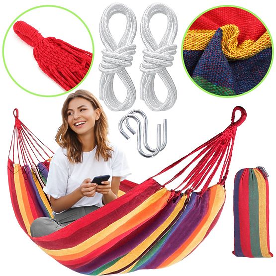 Dvouosobová houpací síť 480143A YELLOW