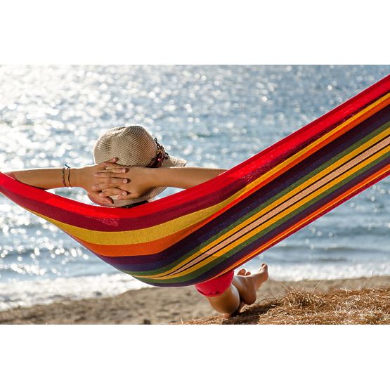 Dvouosobová houpací síť 480143A YELLOW