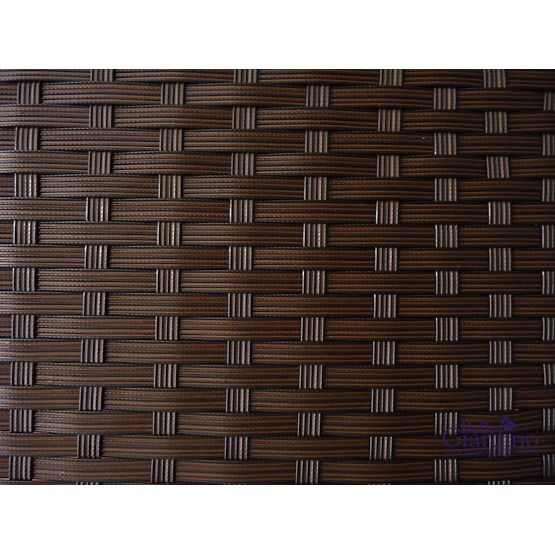 Dvouosobová pohovka s technoratanovým stolkem TINTO černá