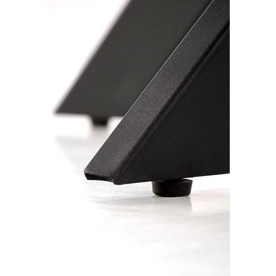 EDGAR stůl, deska - ořechová, nohy - černé 