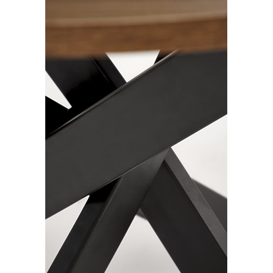 EDGAR stůl, deska - ořechová, nohy - černé (2p=1ks)