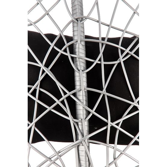 EGGY zahradní křeslo šedé / černé 