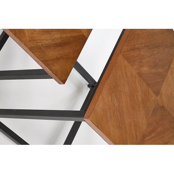 ELZA sada 2 lavic, ořechová / černá (1p=1ks)