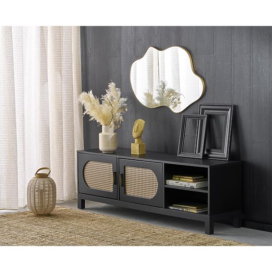 ESSENT nástěnné zrcadlo, zlaté (1p=1ks)