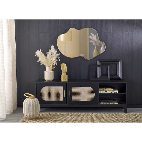 ESSENT nástěnné zrcadlo, zlaté (1p=1ks)