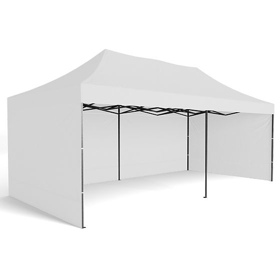 Expresní obchodní pavilon - 3x6 m - bílý