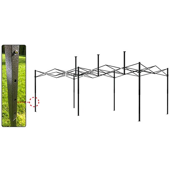 Expresní obchodní pavilon - 3x6 m - bílý