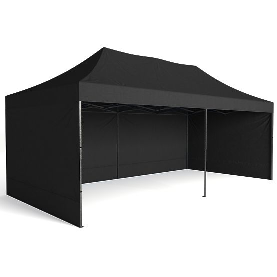 Expresní obchodní pavilon - 3x6 m - černý
