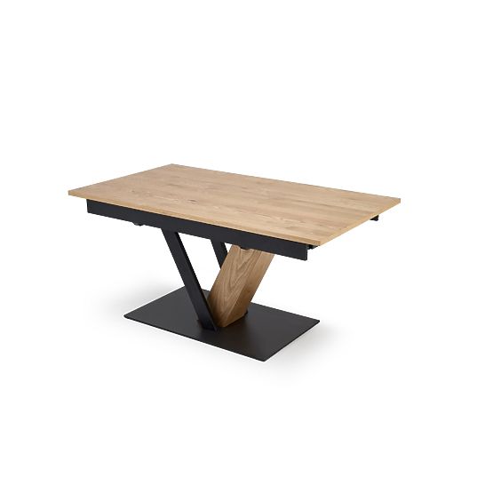 FANIS rozkládací stůl, přírodní / černý (3p=1ks)