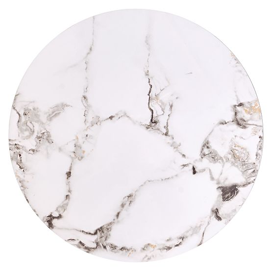 FATIMA sada 2 lavic, bílý mramor / černá (1p=1ks)