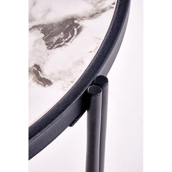 FATIMA sada 2 lavic, bílý mramor / černá (1p=1ks)