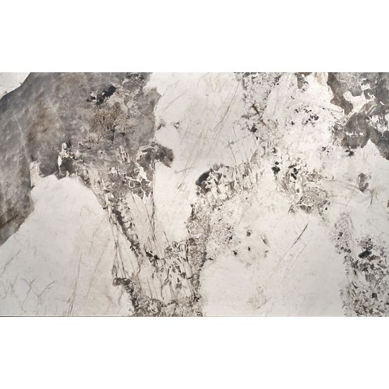 FERNANDO rozkládací stůl, deska - bílý mramor, nohy - černé (3p=1ks)