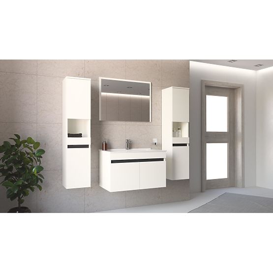 FIGARO Zrcadlo 80 cm bílá