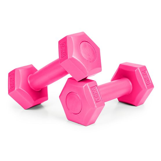 Fitness činky sada činek závaží 2x 0,5 kg